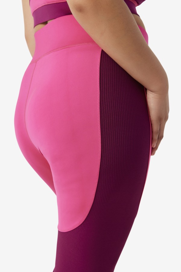 Forza Textured Long Legging Bright Pink/Magenta Purple Fila Outlets