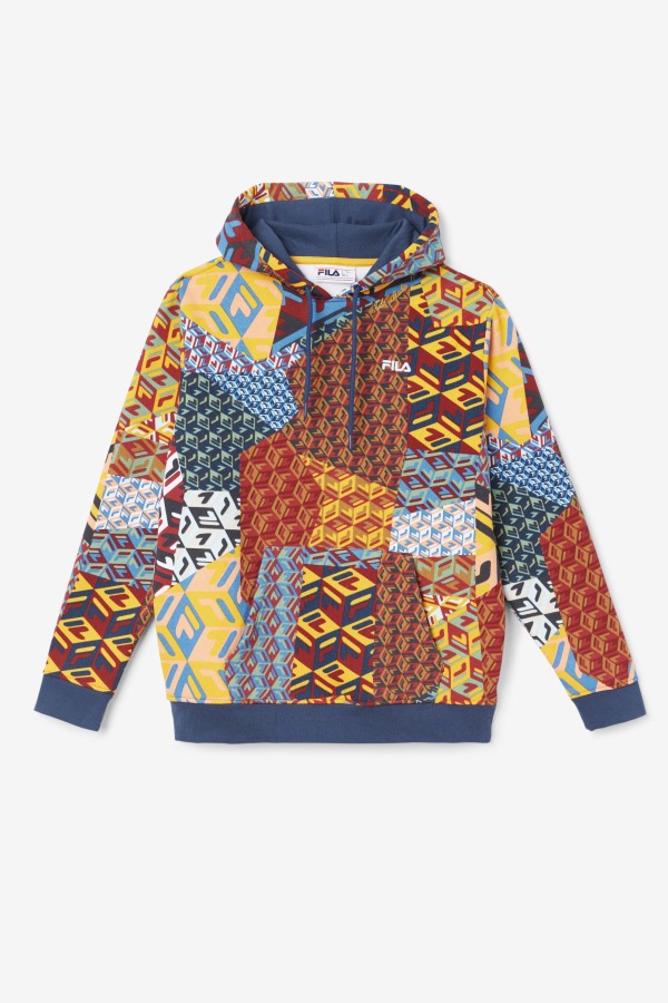 Yellow/Ocean Fila Outlets Anja Hoodie