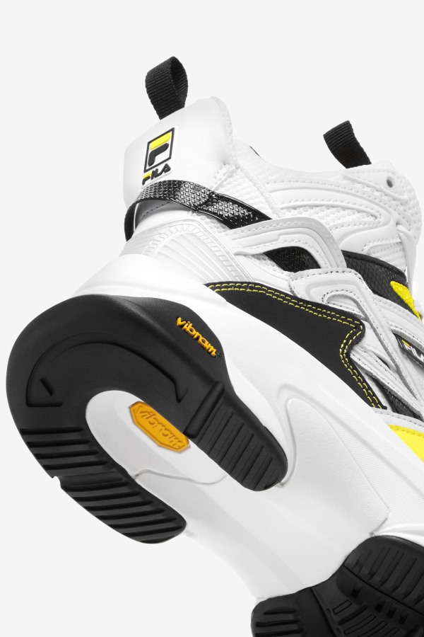 Fila Outlets Women\'s Hallasan Mid Premium White/Black/Lemon Tonic