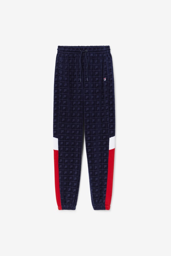 Navy/Red/White Helen Velour Jogger Fila Outlets