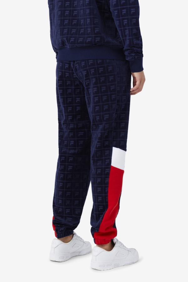 Navy/Red/White Helen Velour Jogger Fila Outlets