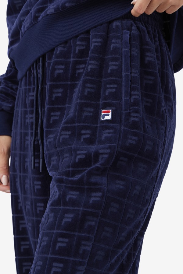 Navy/Red/White Helen Velour Jogger Fila Outlets
