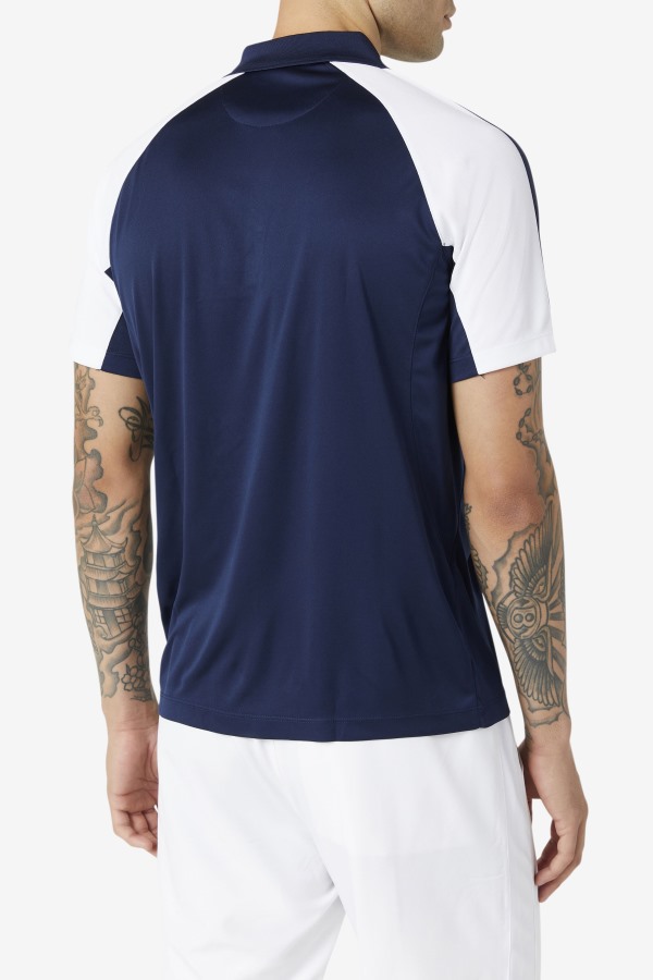Pickleball Polo Navy/White Fila Outlets