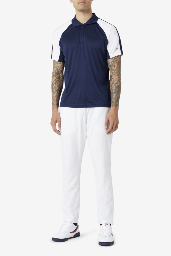 Pickleball Polo Navy/White Fila Outlets