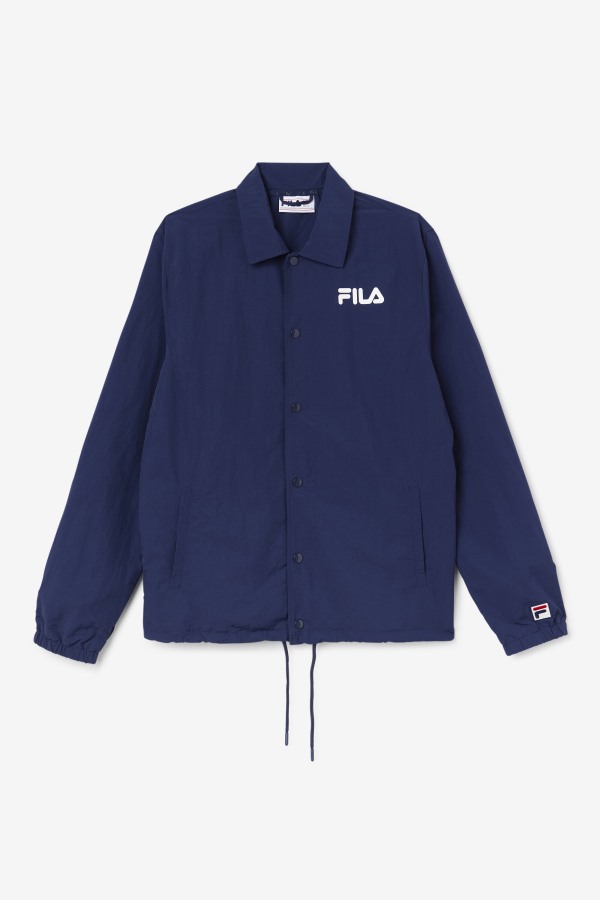 Navy Coaches Jacket Fila Outlets