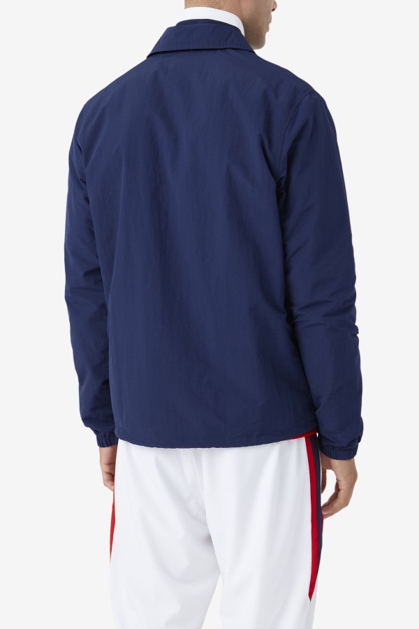 Navy Coaches Jacket Fila Outlets