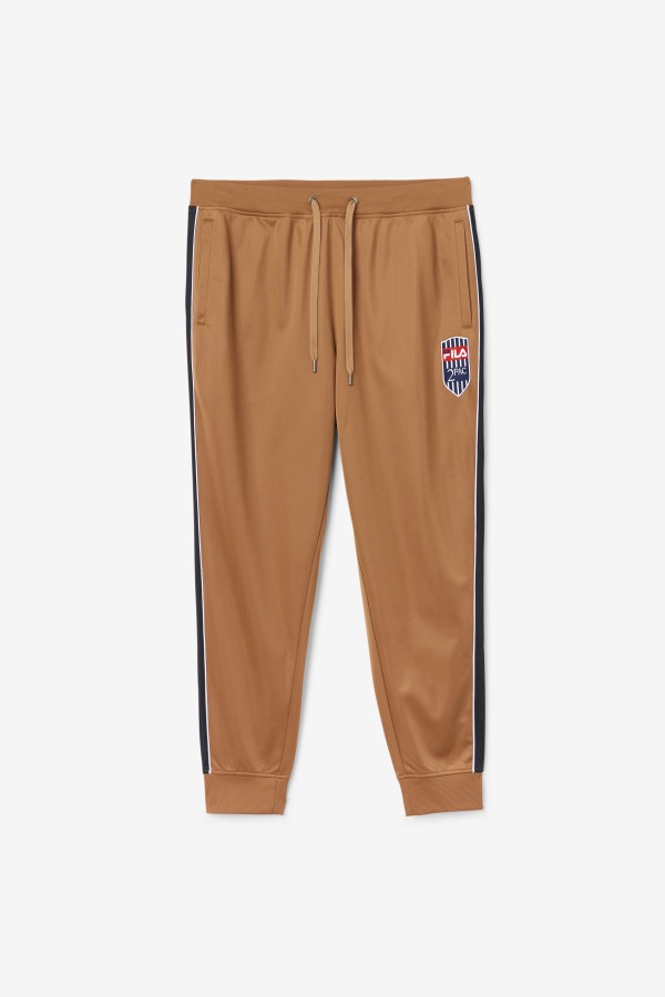 Tobacco Brown/White 2Pac Track Pant Fila Outlets
