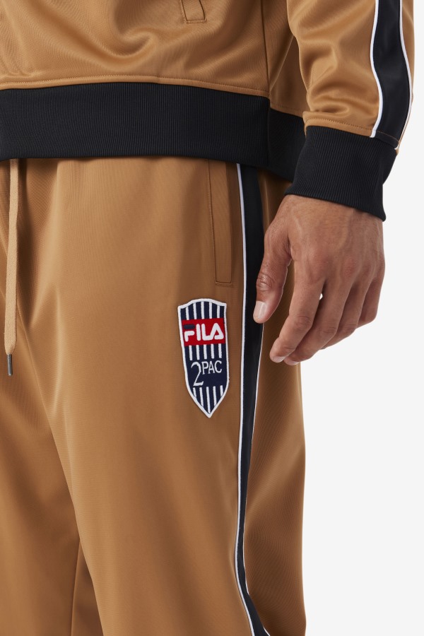 Tobacco Brown/White 2Pac Track Pant Fila Outlets