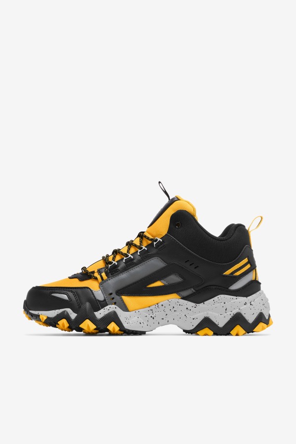 Men\'s Oakmont Tr Mid Fila Outlets Gold/Black/Glacier Gray
