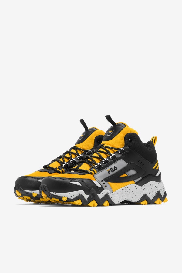 Men\'s Oakmont Tr Mid Fila Outlets Gold/Black/Glacier Gray