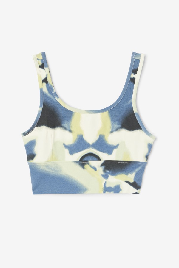 Fila Outlets Dawn Bra Top Brushstroke Print