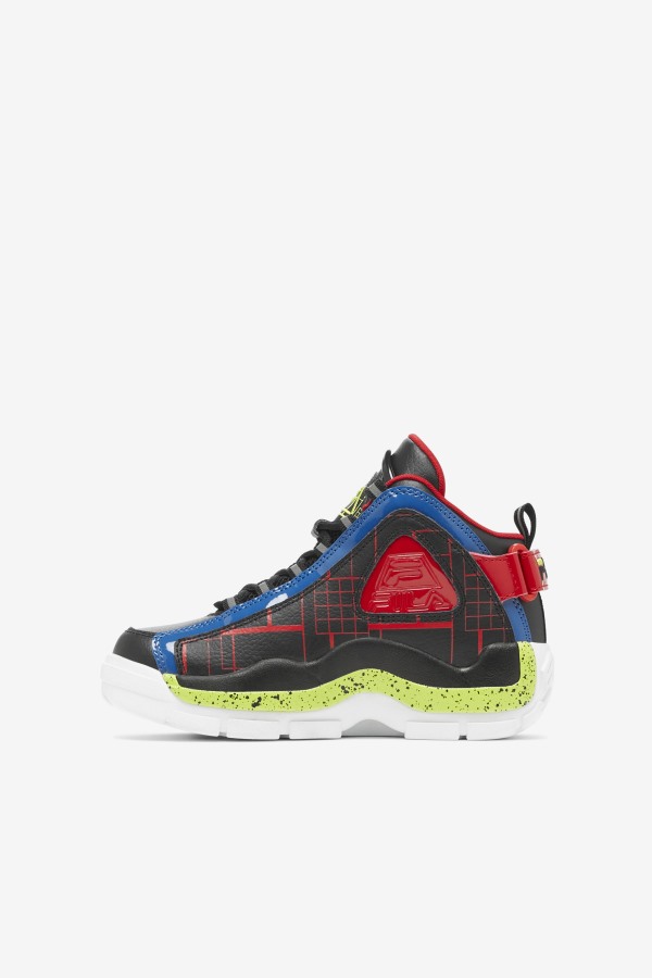 Big Kids\' Grant Hill 2 Black/Blue/Red Fila Outlets