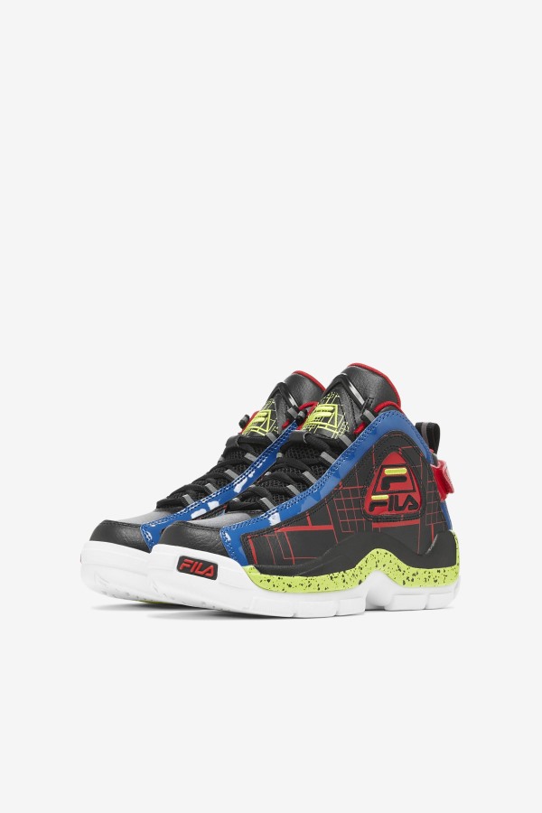 Big Kids\' Grant Hill 2 Black/Blue/Red Fila Outlets