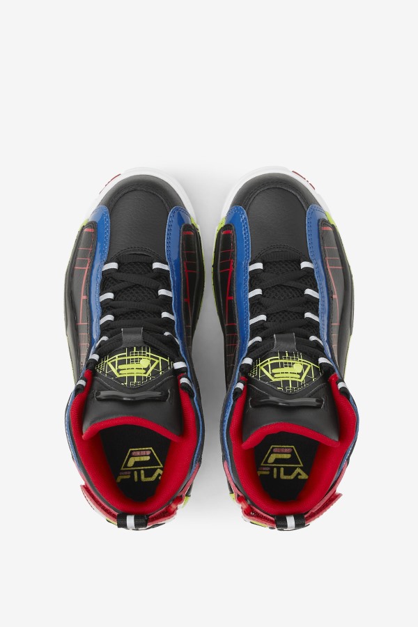 Big Kids\' Grant Hill 2 Black/Blue/Red Fila Outlets