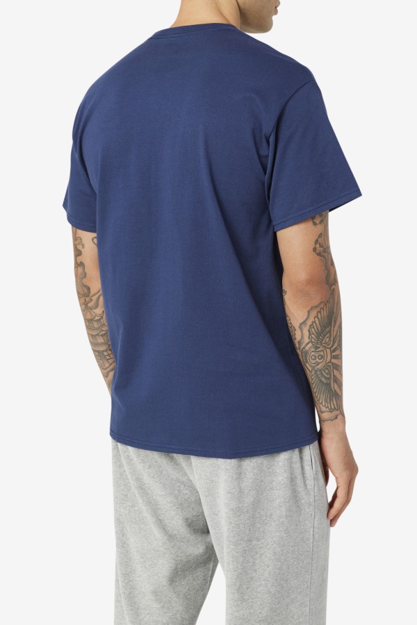 Navy/White/Red Men\'s Logo Tee Fila Outlets