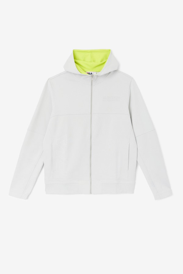 Kayra Full Zip Hoodie Fila Outlets Stone/Lime Punch