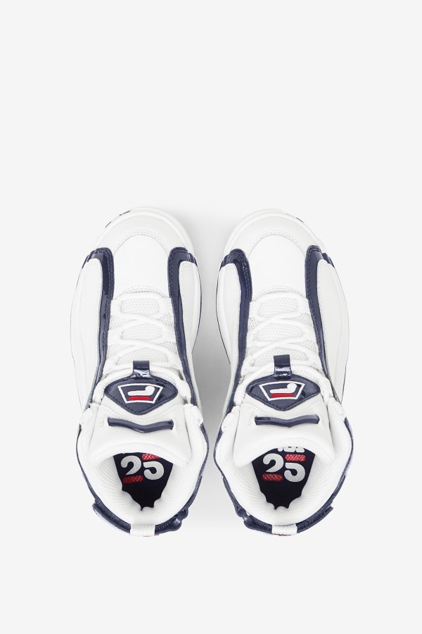 White/Navy/Red Fila Outlets Little Kids\' Grant Hill 2 25th Anniversary Edition