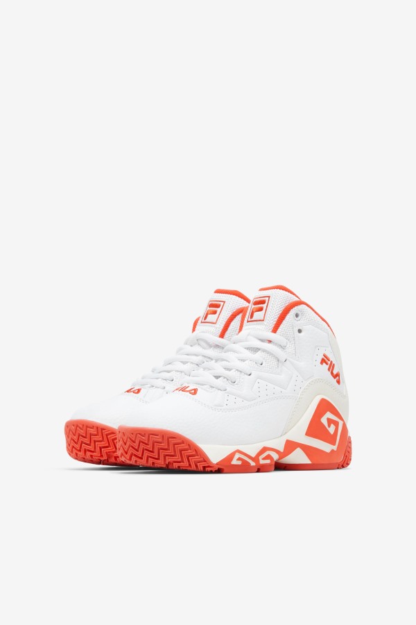 Little Kids\' Mb White/Mandarin Red/Gardenia Fila Outlets