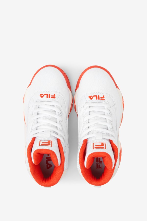 Little Kids\' Mb White/Mandarin Red/Gardenia Fila Outlets