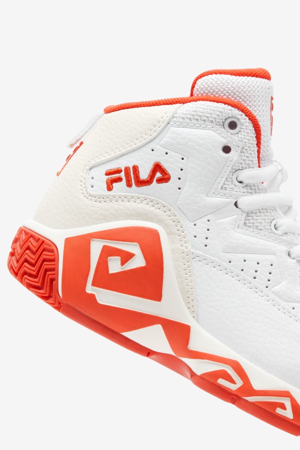 Little Kids\' Mb White/Mandarin Red/Gardenia Fila Outlets