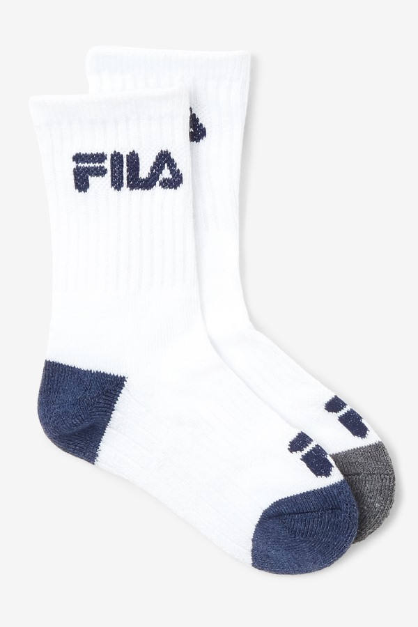 Kids' Cushioned Crew Sock 6-Pack White Fila Outlets