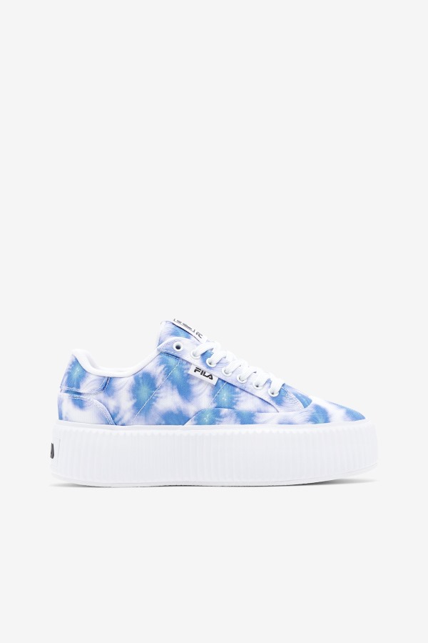 Fila Outlets Bright Cobalt/Storm Blue/White Women's Sandblast Oversole Tie Dye