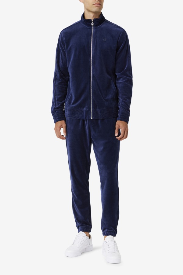 Fila Outlets Navy Deverall Velour Pant