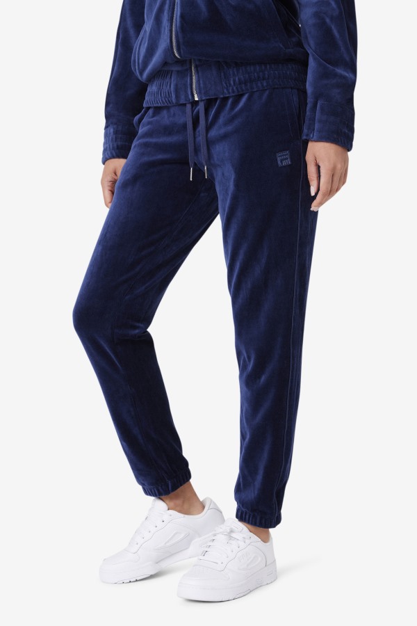 Fila Outlets Navy Deverall Velour Pant