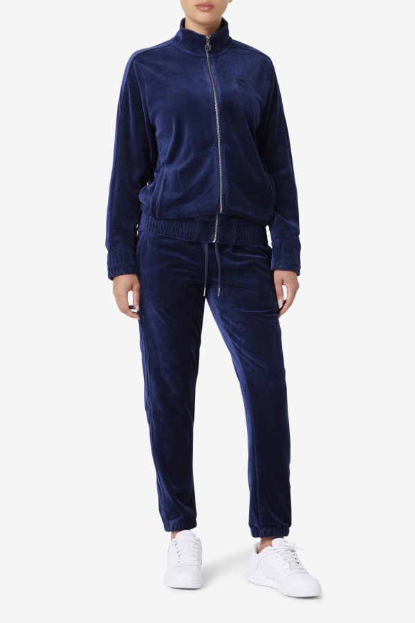 Fila Outlets Navy Deverall Velour Pant