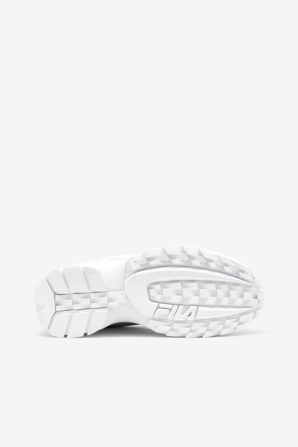 White/Navy/Red Fila Outlets Women\'s Disruptor 2 Wedge