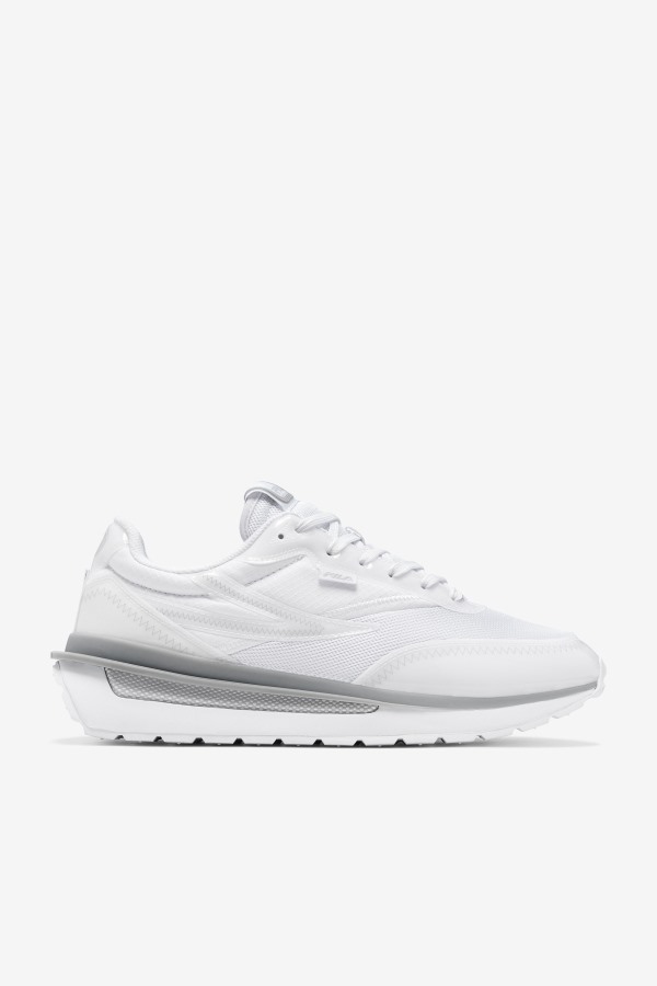 Fila Outlets Men's Renno Patched White/Glacier Gray