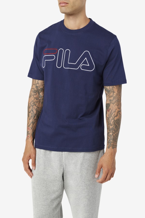 Navy/White/Red Fila Outlets borough tee