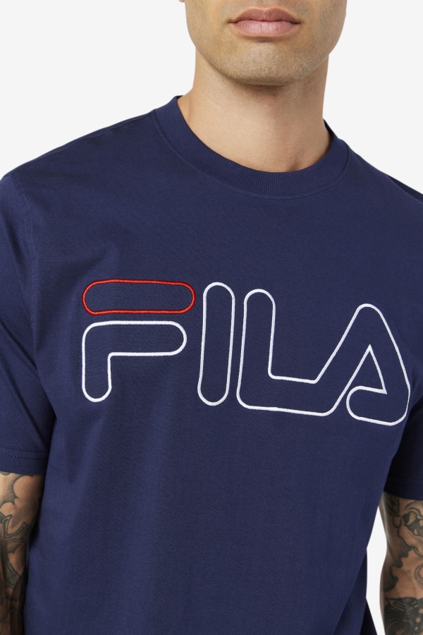 Navy/White/Red Fila Outlets borough tee