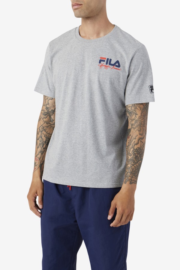 Heather Grey Bevans Park Graphic Tee Fila Outlets