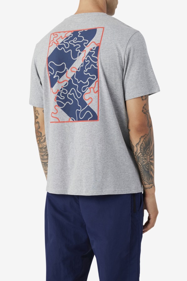 Heather Grey Bevans Park Graphic Tee Fila Outlets