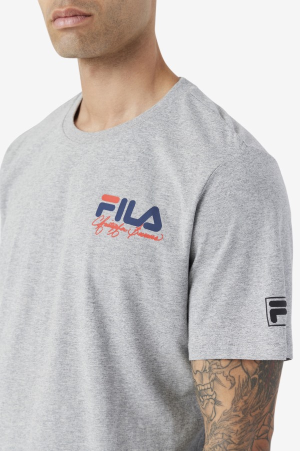 Heather Grey Bevans Park Graphic Tee Fila Outlets