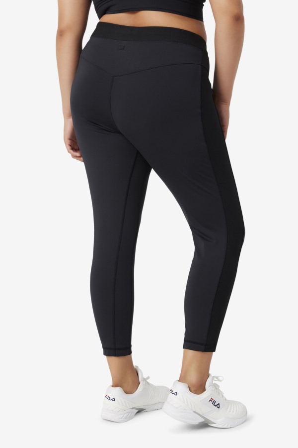 Black Fila Outlets Forza Texture High Waist Legging
