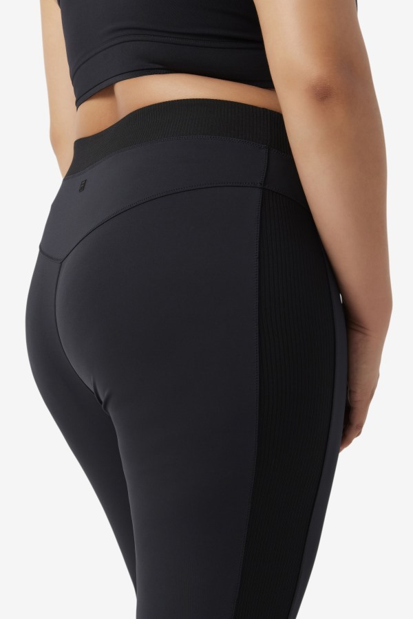 Black Fila Outlets Forza Texture High Waist Legging