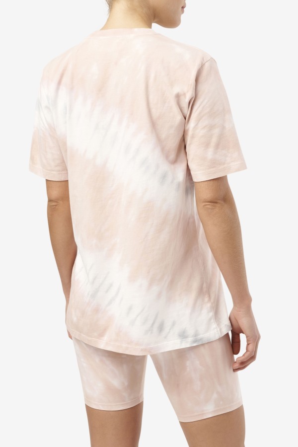 Gardenia/White/Belgian Block Alivia Tie Dye Tee Fila Outlets
