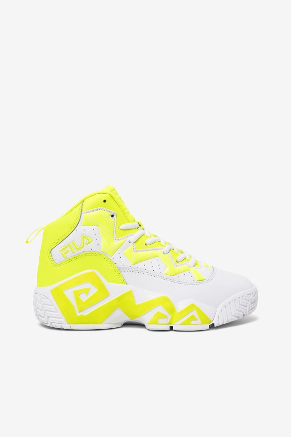 Women's MB Yellow/White Fila Outlets