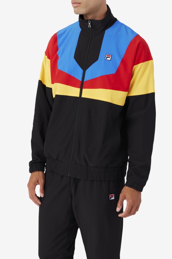 Amar Track Jacket Fila Outlets Black/Gold/Red/Blue/White
