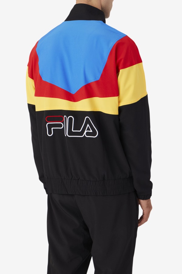 Amar Track Jacket Fila Outlets Black/Gold/Red/Blue/White