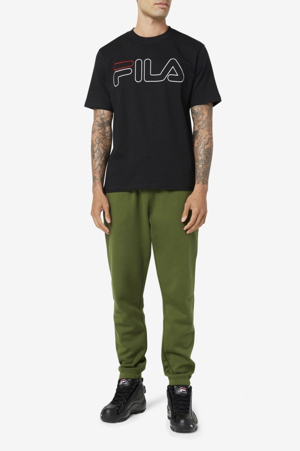 Black/White/Red borough tee Fila Outlets