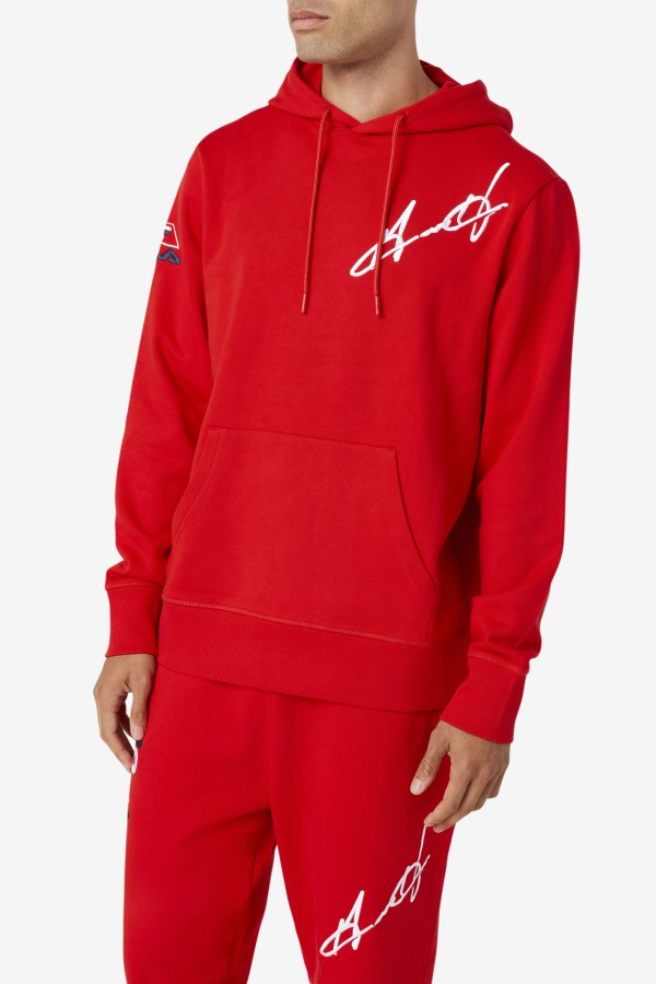 Fila Outlets Grant Hill Lazarus Hoodie Red