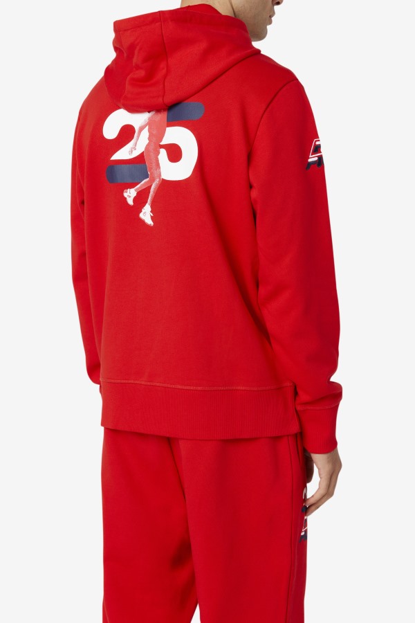 Fila Outlets Grant Hill Lazarus Hoodie Red
