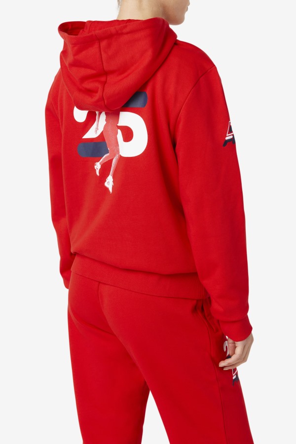 Fila Outlets Grant Hill Lazarus Hoodie Red