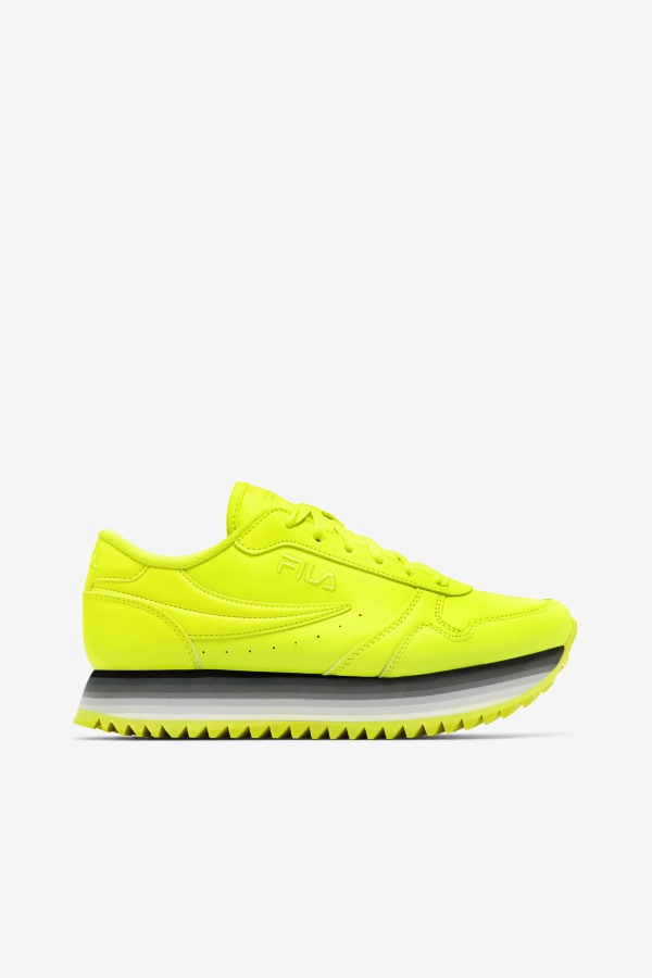 Women's Orbit Stripe Fila Outlets Yellow/Black/Brilliant White