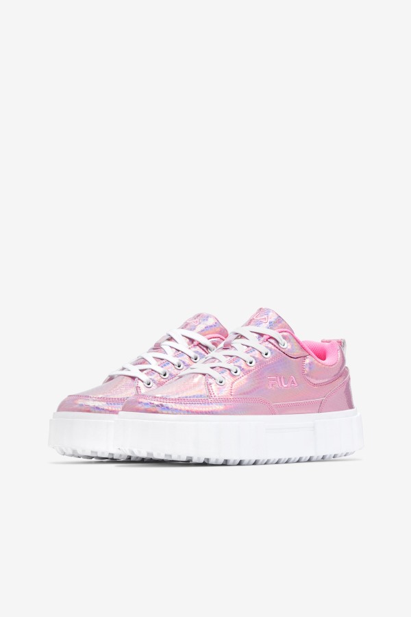 Cotton Candy/White Fila Outlets Women\'s Sandblast Iridescent Snake