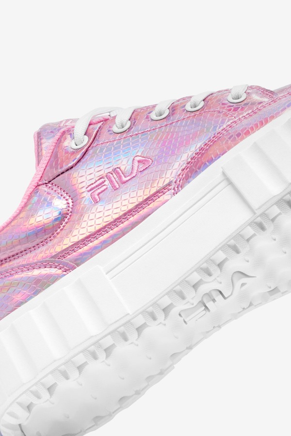 Cotton Candy/White Fila Outlets Women\'s Sandblast Iridescent Snake