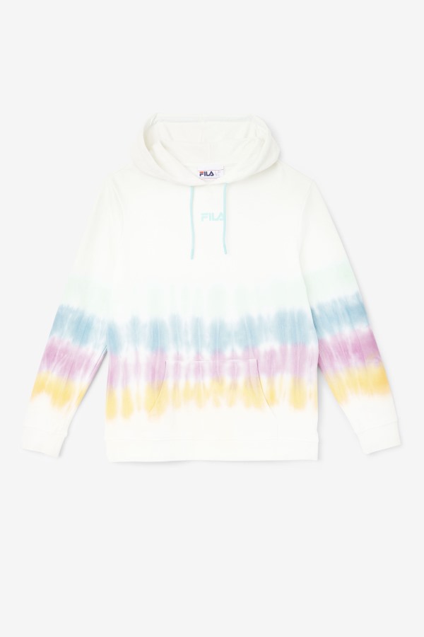 Aerolynn Tie Dye Hoodie White Tie Dye Fila Outlets
